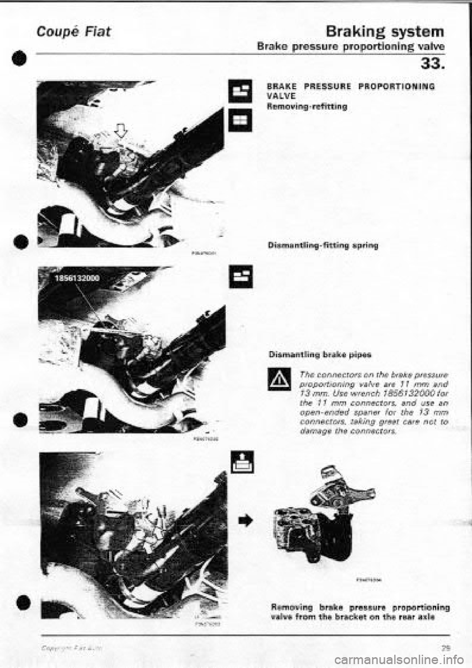 FIAT COUPE 1995 Workshop Manual FIAT COUPE 1995 Workshop Manual
