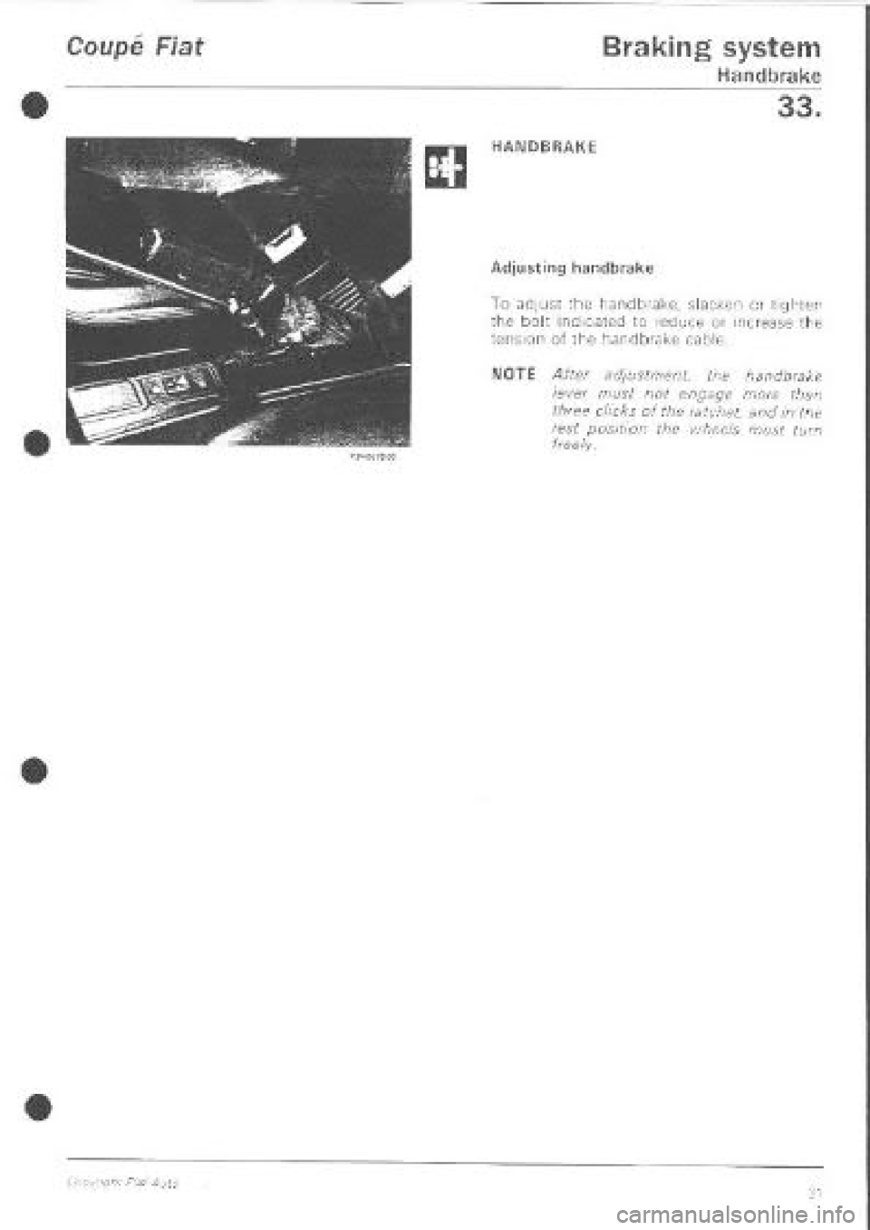 FIAT COUPE 1995 Workshop Manual FIAT COUPE 1995 Workshop Manual