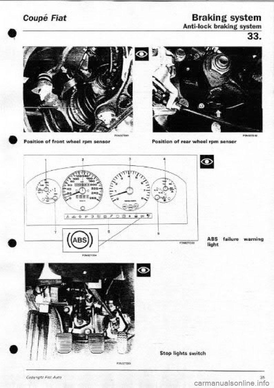 FIAT COUPE 1995 Workshop Manual FIAT COUPE 1995 Workshop Manual