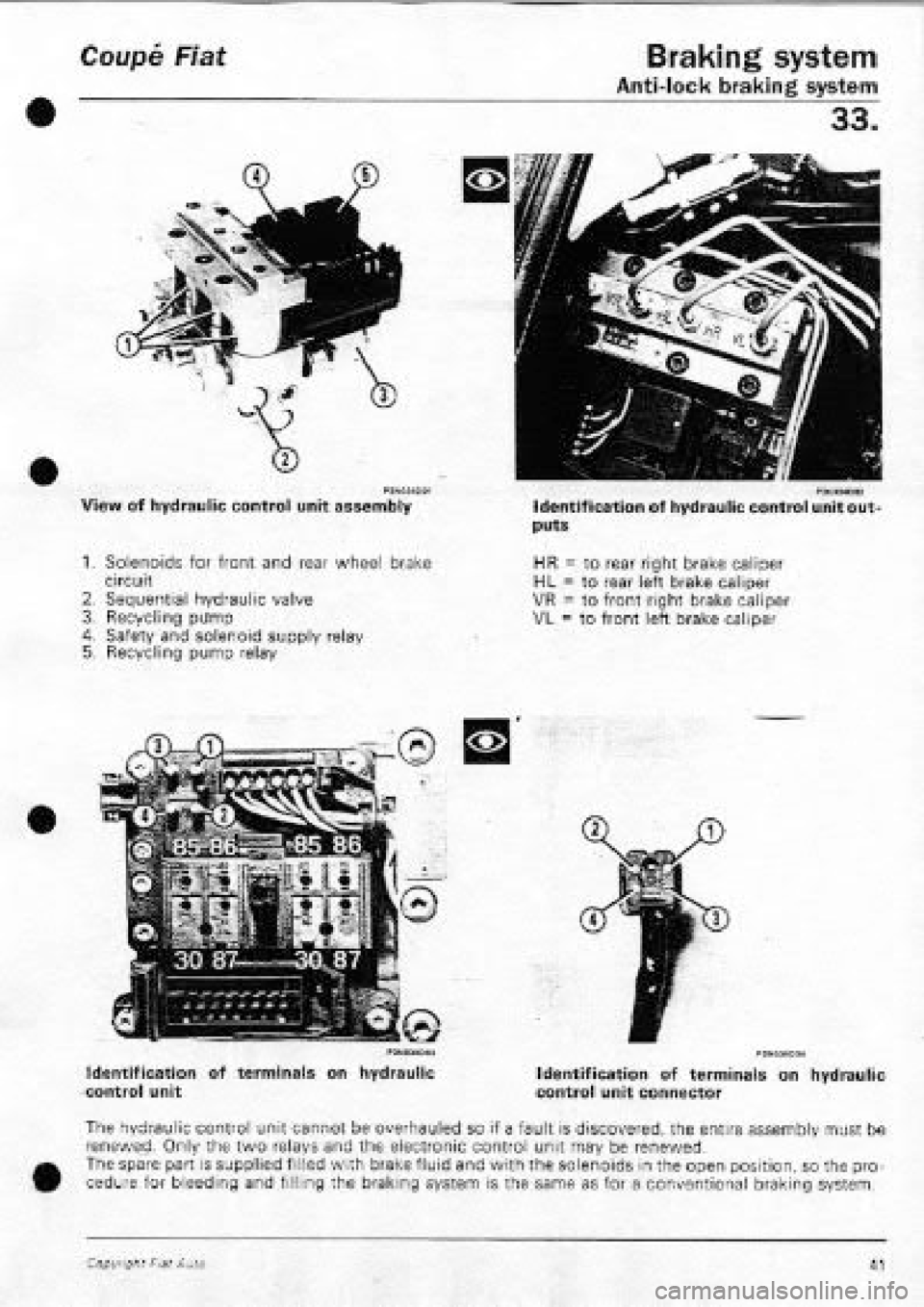 FIAT COUPE 1995 Workshop Manual FIAT COUPE 1995 Workshop Manual