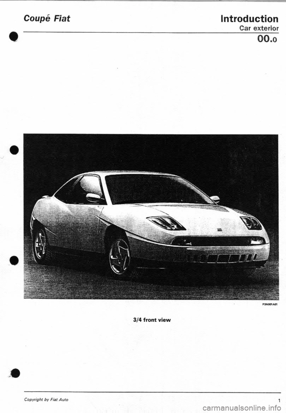 FIAT COUPE 1995 Workshop Manual FIAT COUPE 1995 Workshop Manual