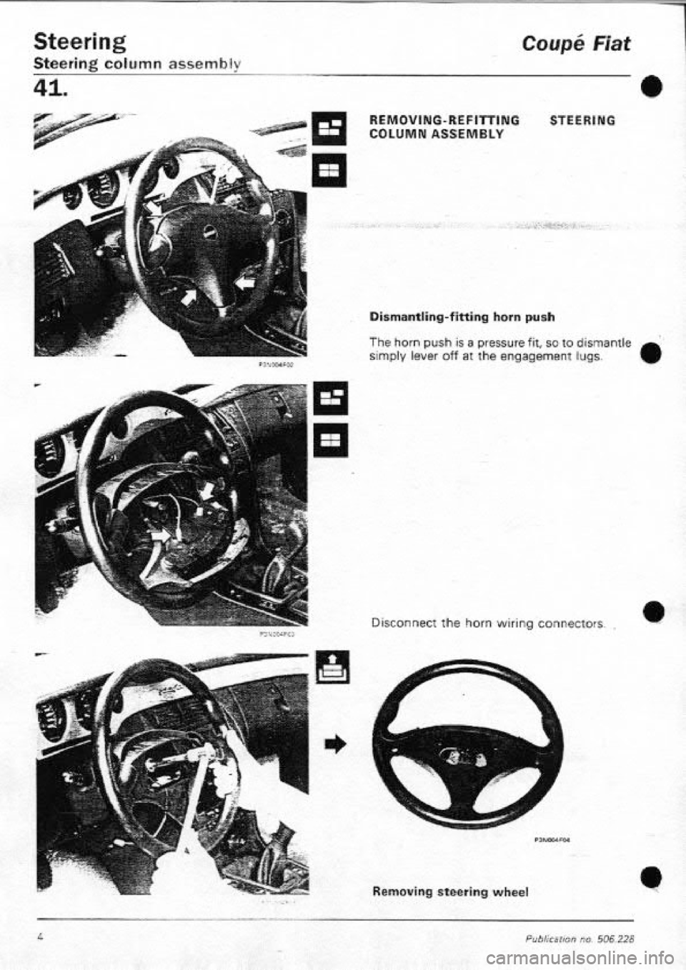 FIAT COUPE 1995 Workshop Manual FIAT COUPE 1995 Workshop Manual