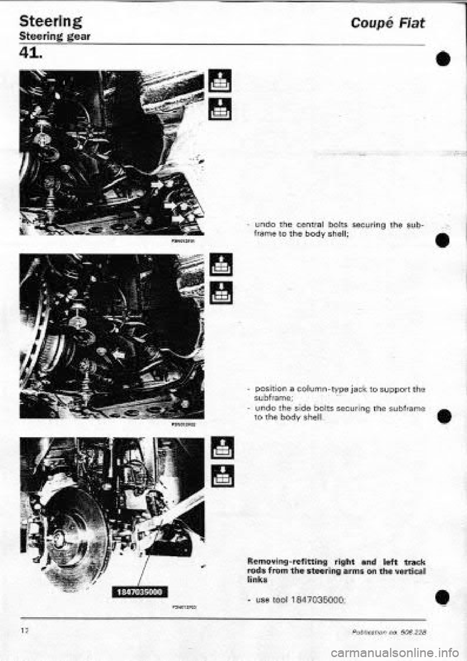FIAT COUPE 1995 Workshop Manual FIAT COUPE 1995 Workshop Manual