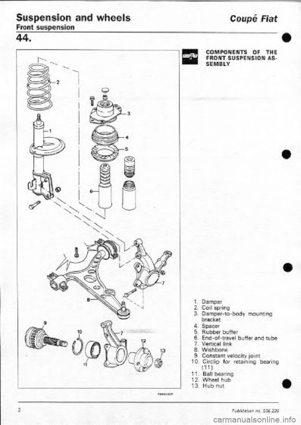 FIAT COUPE 1995 Workshop Manual FIAT COUPE 1995 Workshop Manual