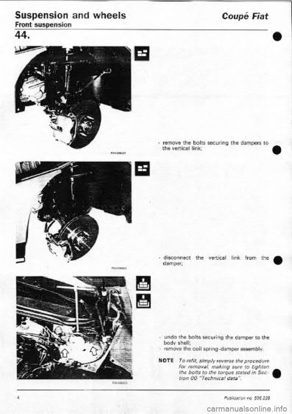 FIAT COUPE 1995 Workshop Manual FIAT COUPE 1995 Workshop Manual