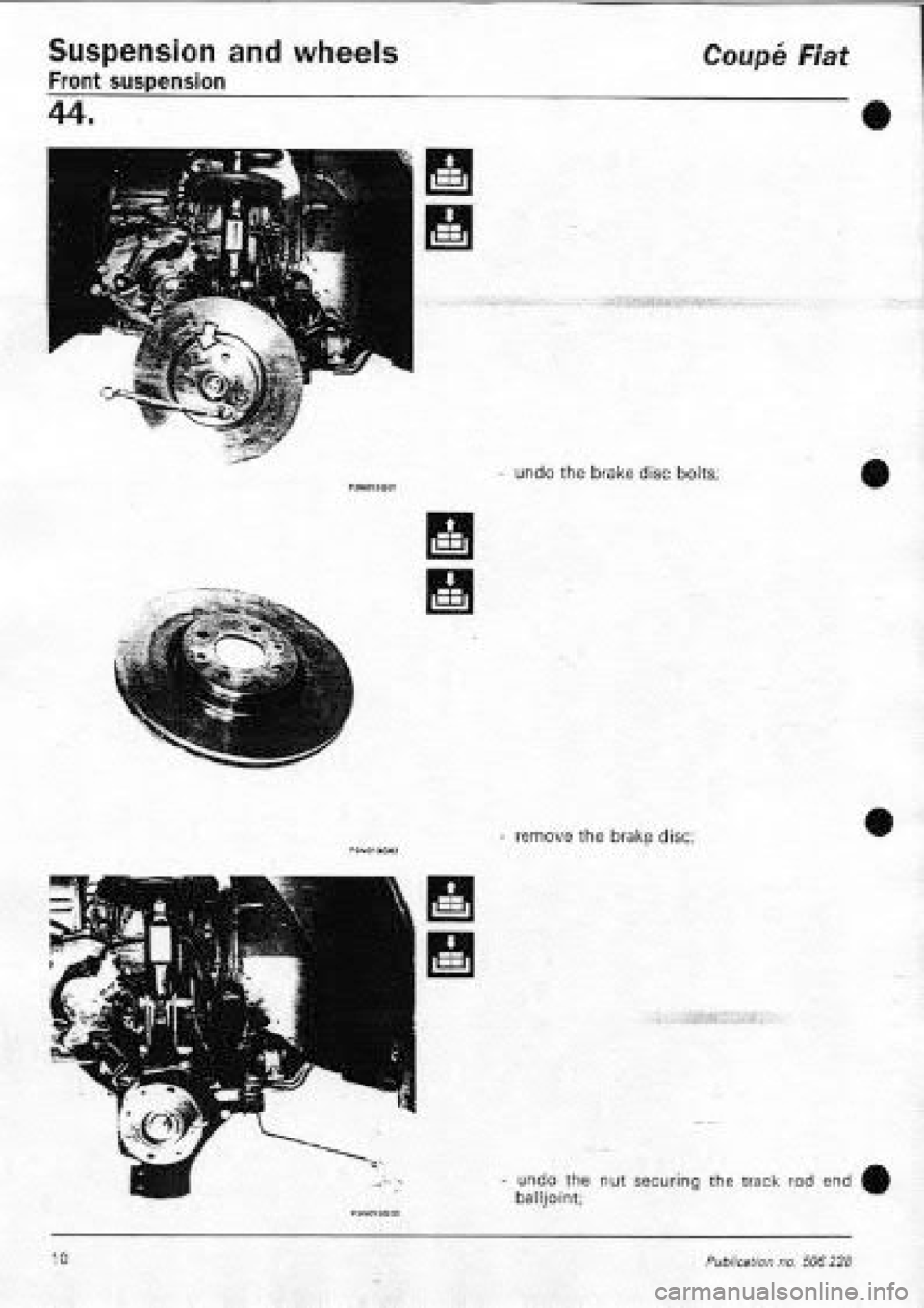 FIAT COUPE 1995 Workshop Manual FIAT COUPE 1995 Workshop Manual