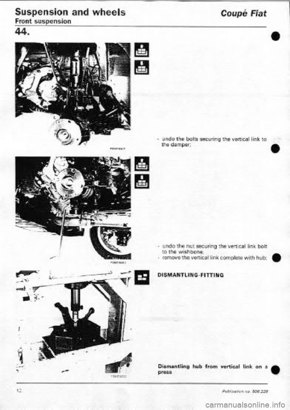 FIAT COUPE 1995 Workshop Manual FIAT COUPE 1995 Workshop Manual