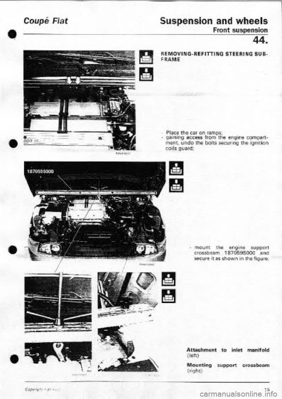 FIAT COUPE 1995 Workshop Manual FIAT COUPE 1995 Workshop Manual