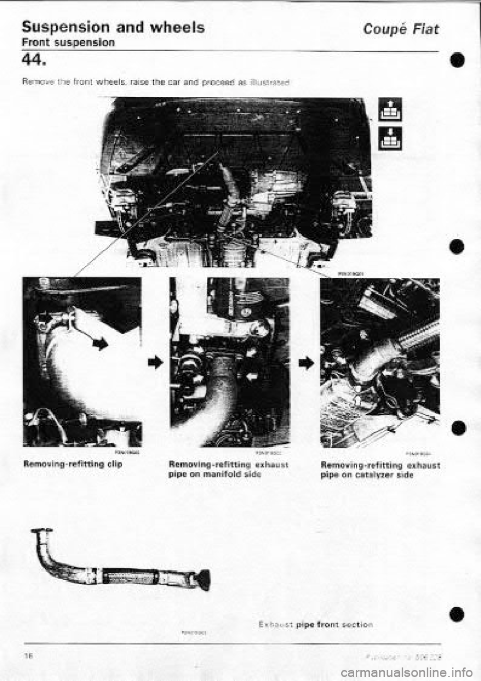 FIAT COUPE 1995 Workshop Manual FIAT COUPE 1995 Workshop Manual
