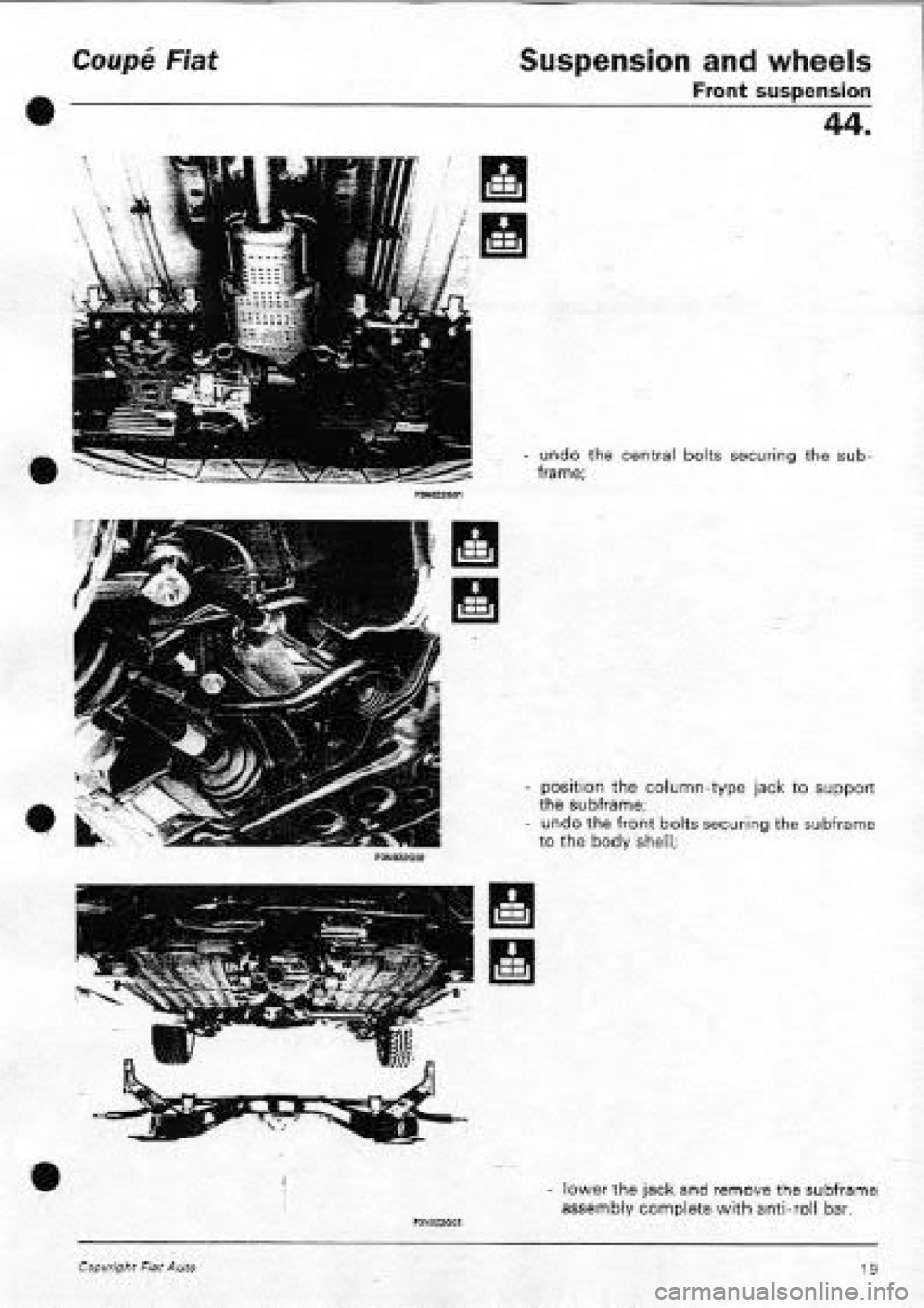 FIAT COUPE 1995 Workshop Manual FIAT COUPE 1995 Workshop Manual