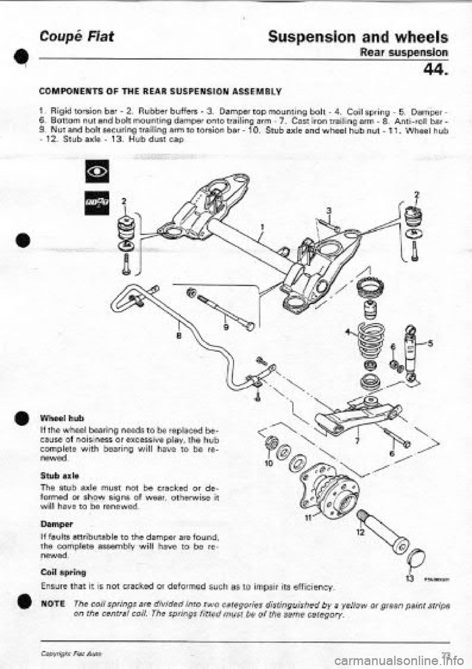FIAT COUPE 1995 Workshop Manual FIAT COUPE 1995 Workshop Manual