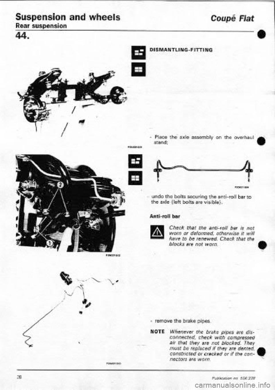 FIAT COUPE 1995 Workshop Manual FIAT COUPE 1995 Workshop Manual