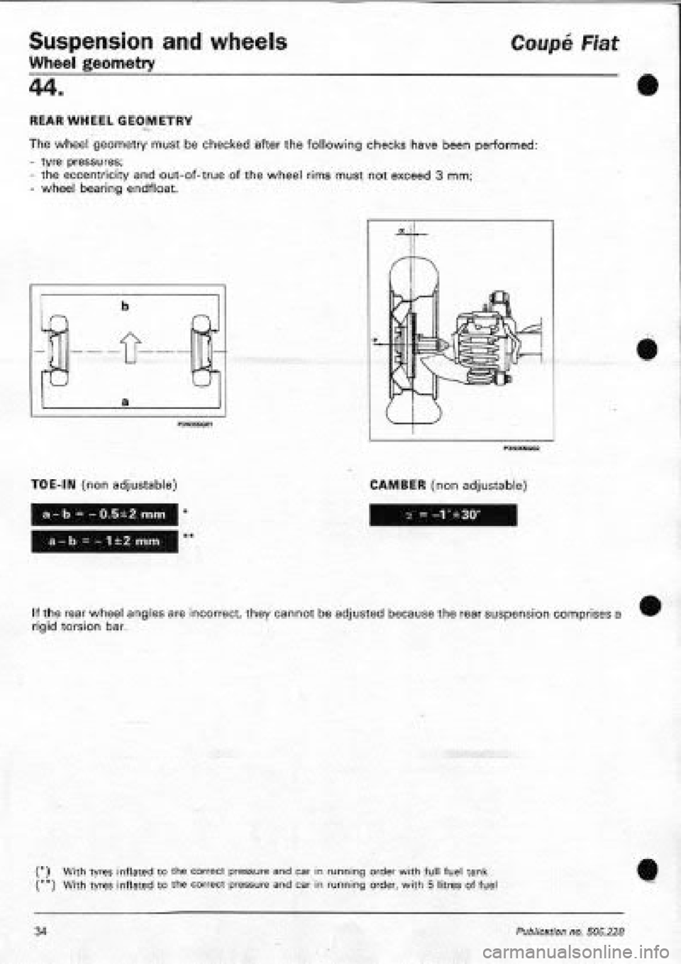 FIAT COUPE 1995 Workshop Manual FIAT COUPE 1995 Workshop Manual