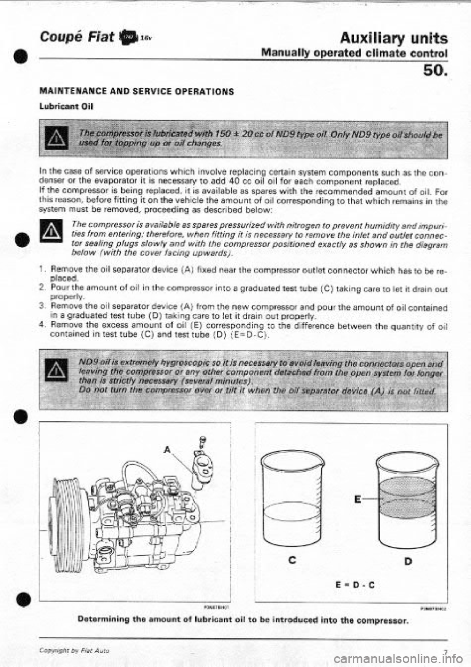 FIAT COUPE 1995 Workshop Manual FIAT COUPE 1995 Workshop Manual