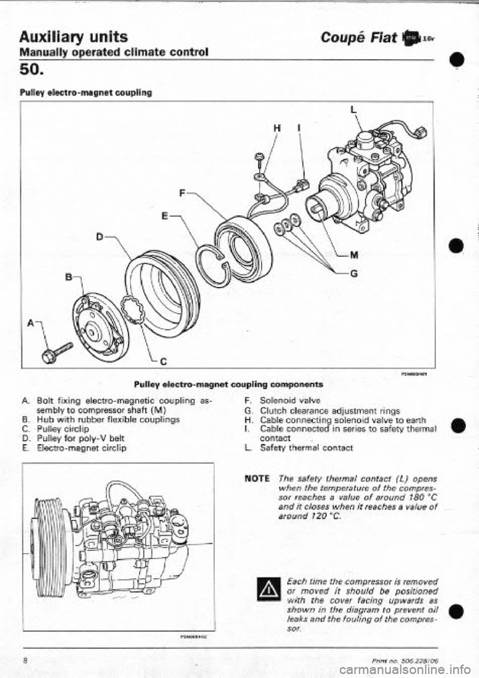 FIAT COUPE 1995 Workshop Manual FIAT COUPE 1995 Workshop Manual