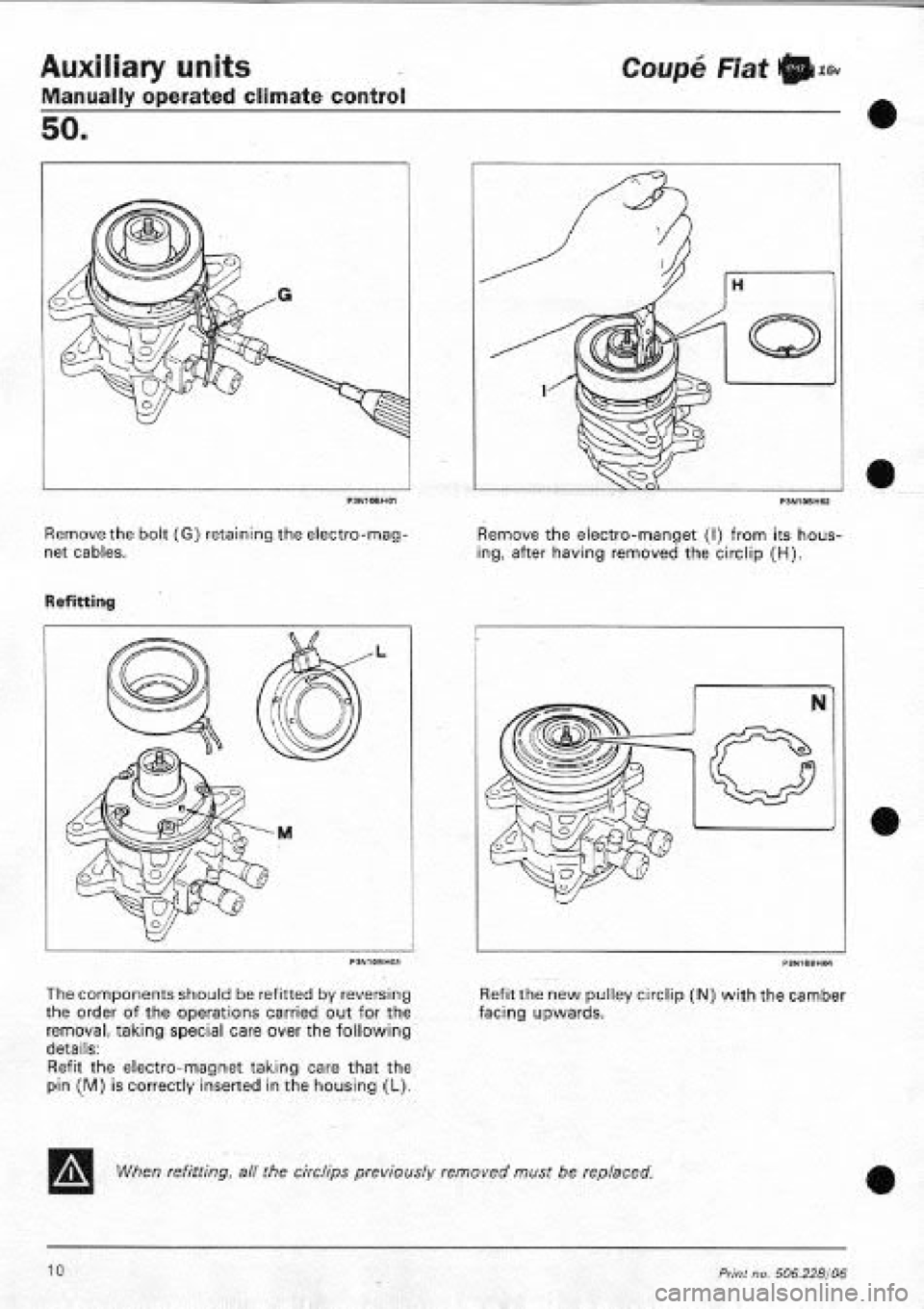 FIAT COUPE 1995 Workshop Manual FIAT COUPE 1995 Workshop Manual