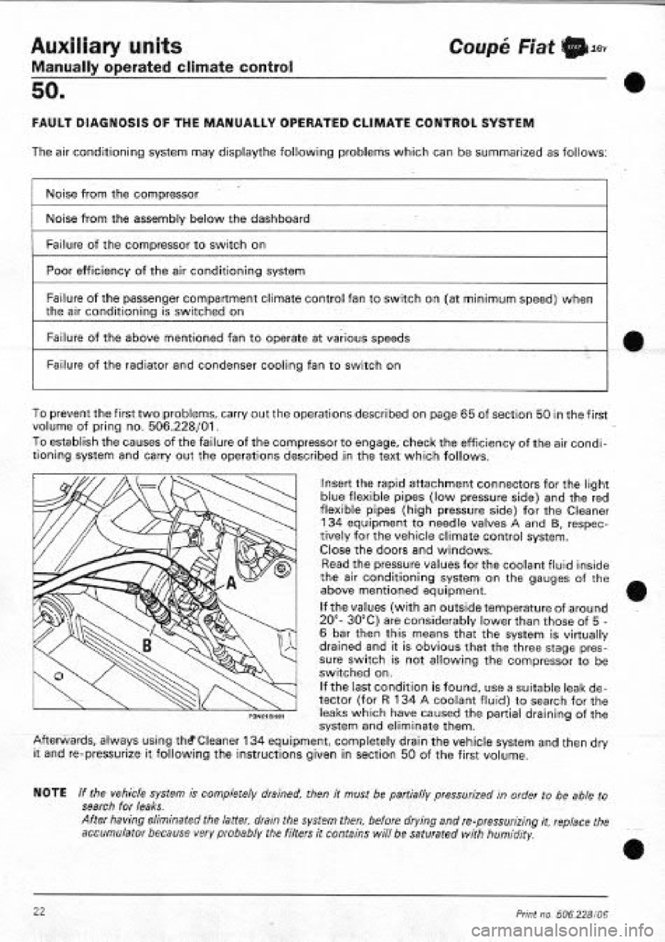 FIAT COUPE 1995 Workshop Manual FIAT COUPE 1995 Workshop Manual