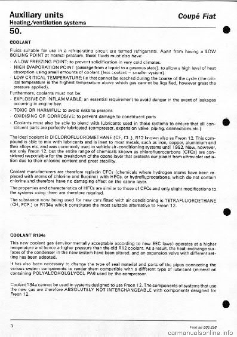 FIAT COUPE 1995 Workshop Manual FIAT COUPE 1995 Workshop Manual