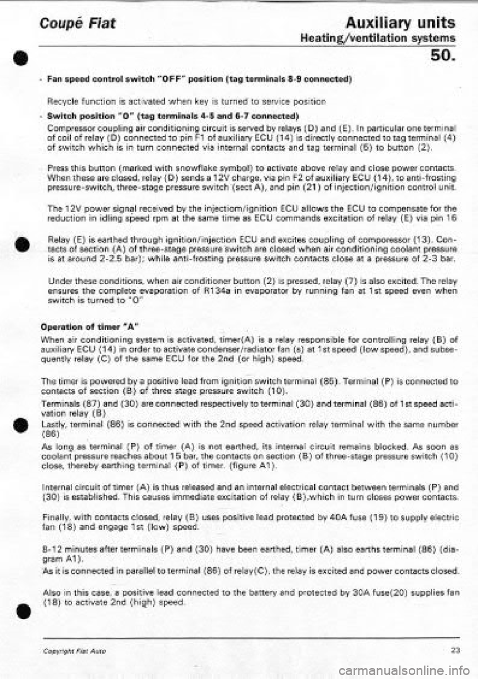 FIAT COUPE 1995 Workshop Manual FIAT COUPE 1995 Workshop Manual