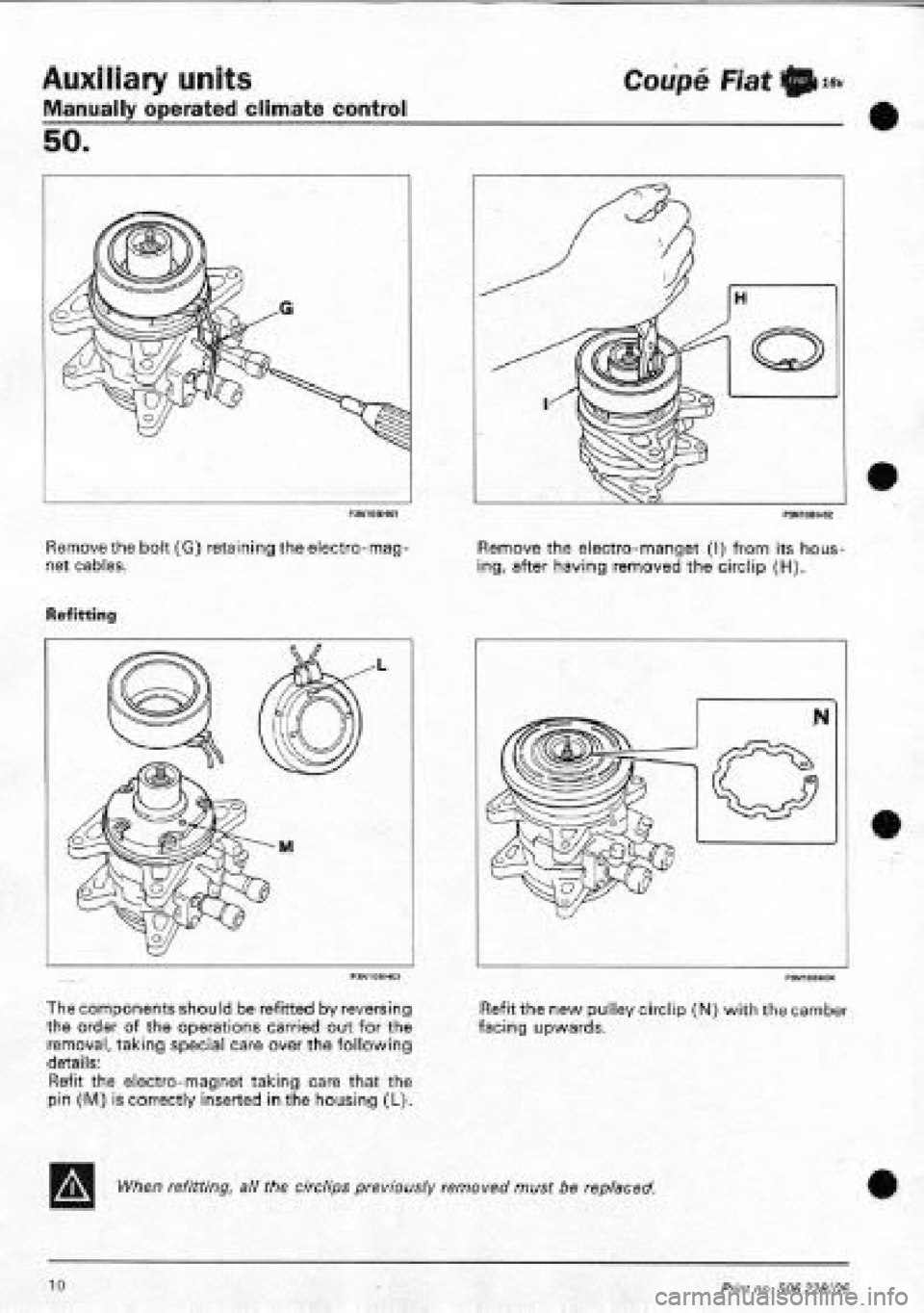 FIAT COUPE 1995 Workshop Manual FIAT COUPE 1995 Workshop Manual