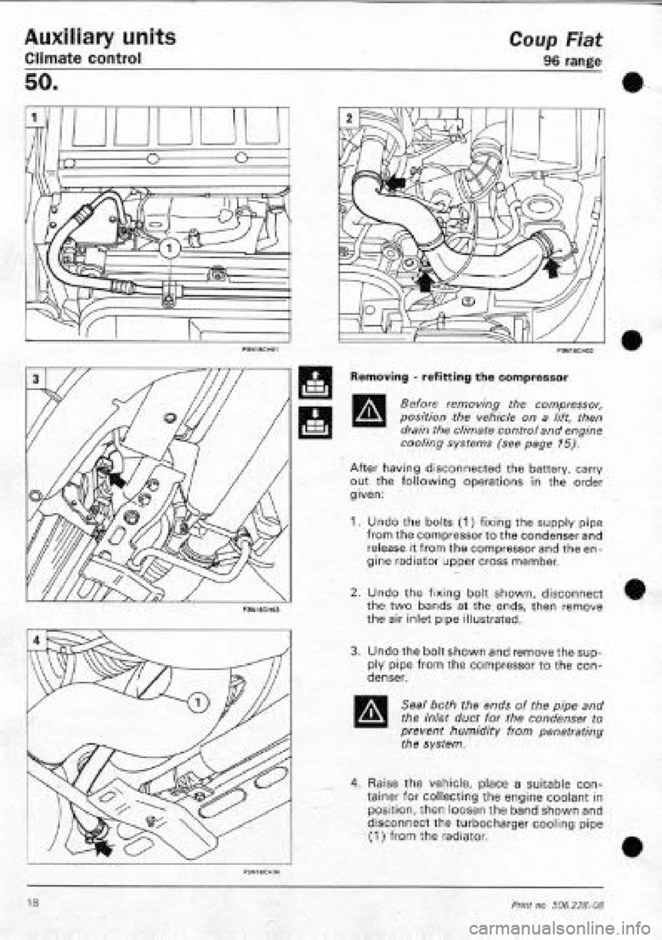 FIAT COUPE 1995 Workshop Manual FIAT COUPE 1995 Workshop Manual