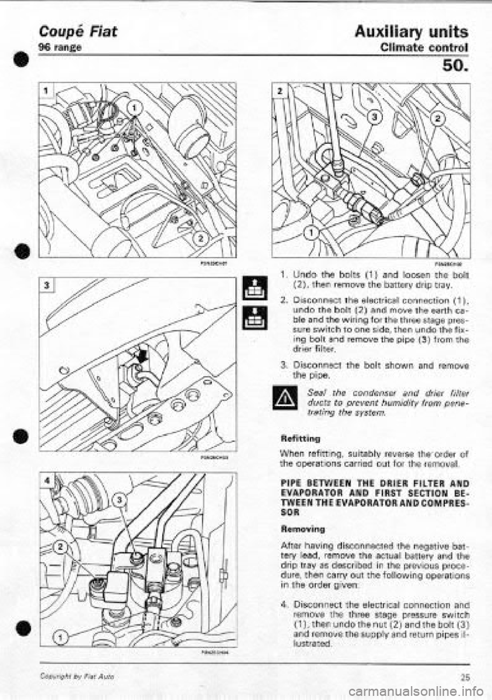 FIAT COUPE 1995 Workshop Manual FIAT COUPE 1995 Workshop Manual