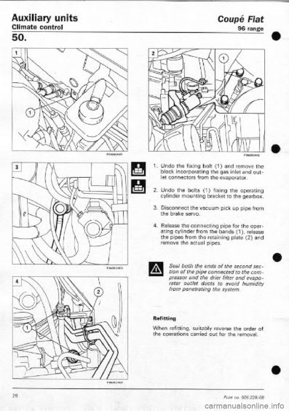FIAT COUPE 1995 Workshop Manual FIAT COUPE 1995 Workshop Manual