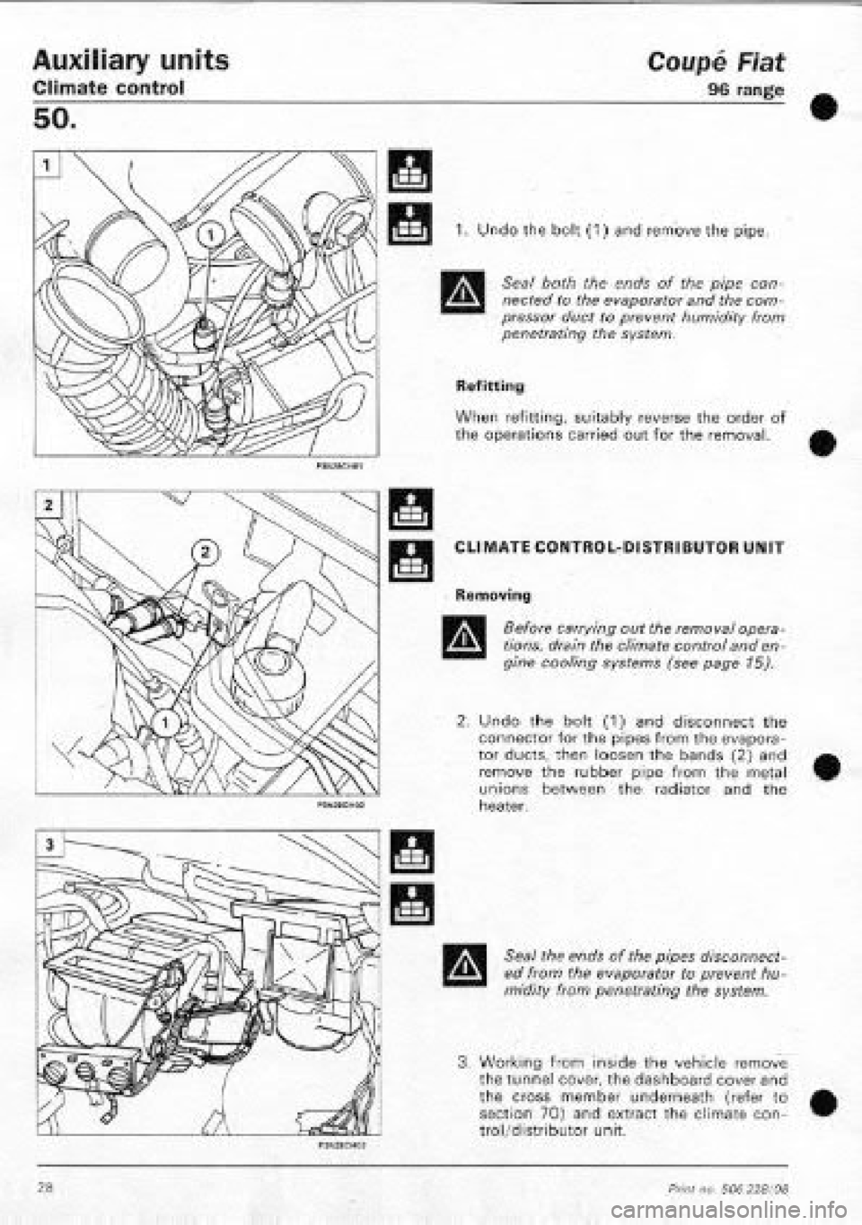 FIAT COUPE 1995 Workshop Manual FIAT COUPE 1995 Workshop Manual