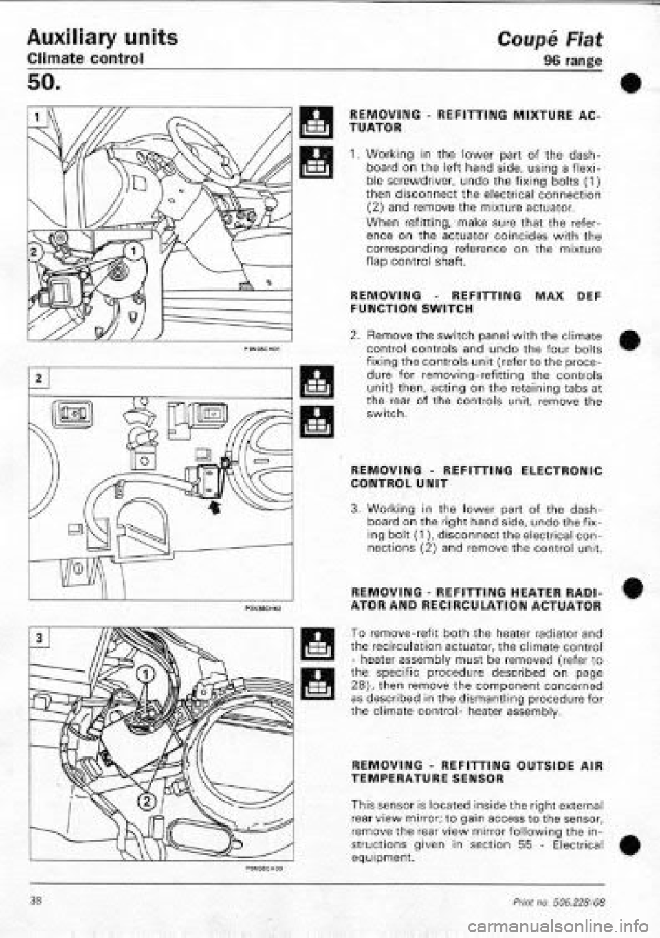 FIAT COUPE 1995 Workshop Manual FIAT COUPE 1995 Workshop Manual