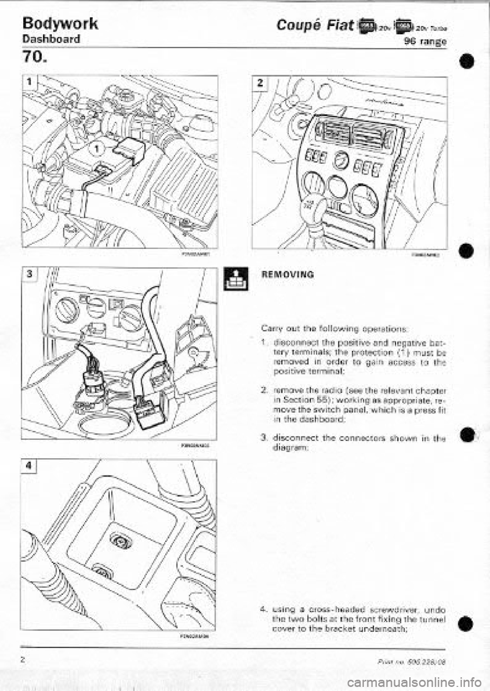 FIAT COUPE 1995 Workshop Manual FIAT COUPE 1995 Workshop Manual