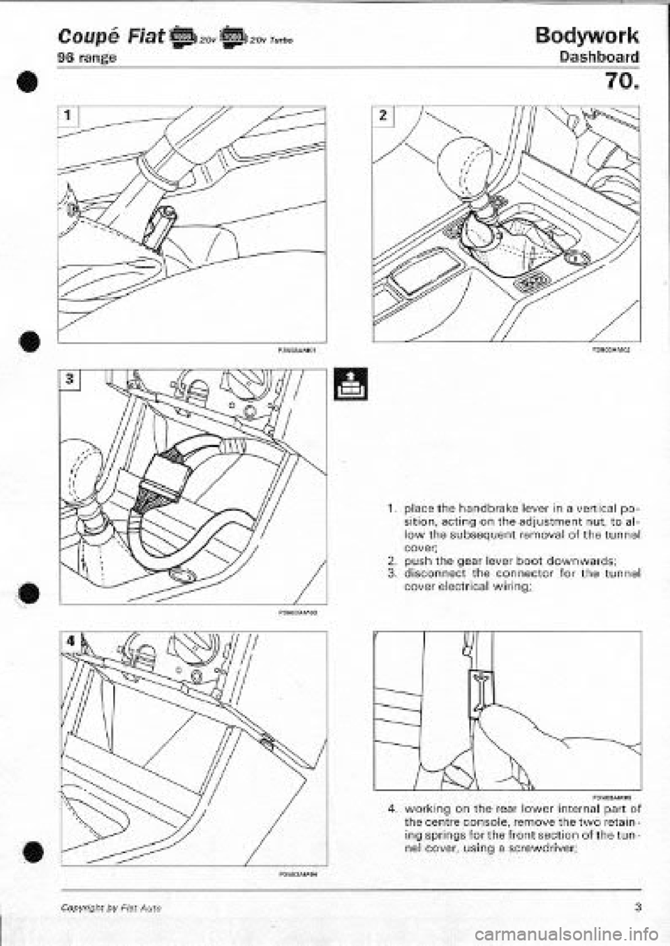 FIAT COUPE 1995 Workshop Manual FIAT COUPE 1995 Workshop Manual