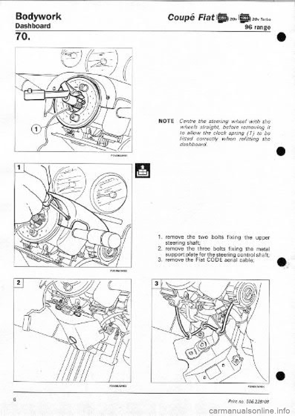 FIAT COUPE 1995 Workshop Manual FIAT COUPE 1995 Workshop Manual