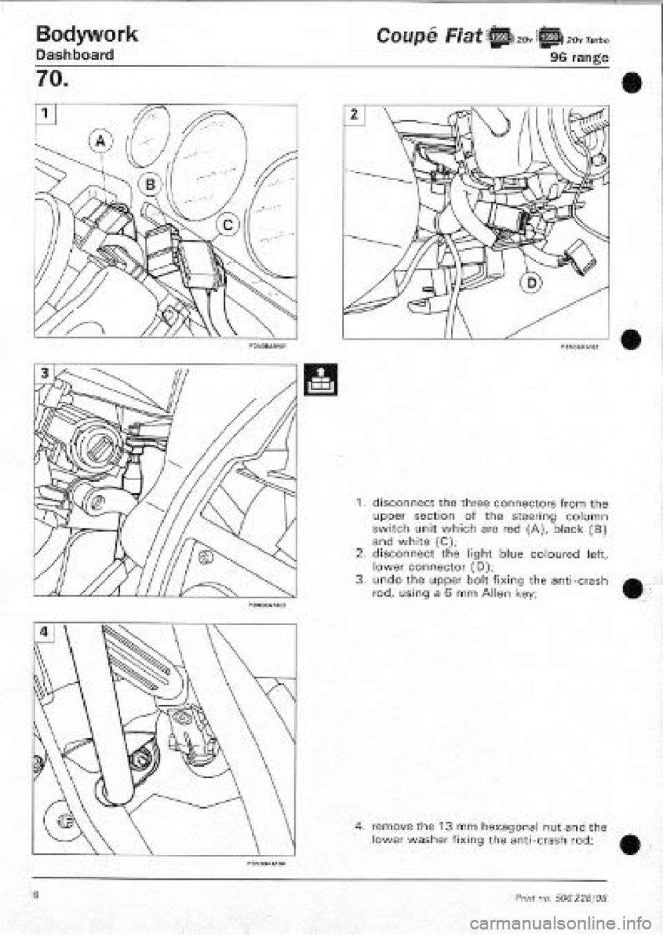 FIAT COUPE 1995 Workshop Manual FIAT COUPE 1995 Workshop Manual