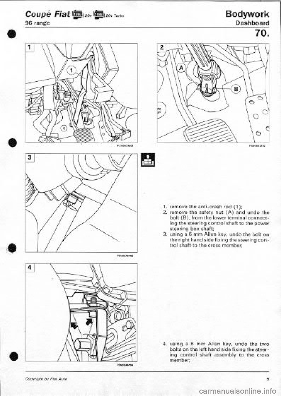 FIAT COUPE 1995 Workshop Manual FIAT COUPE 1995 Workshop Manual