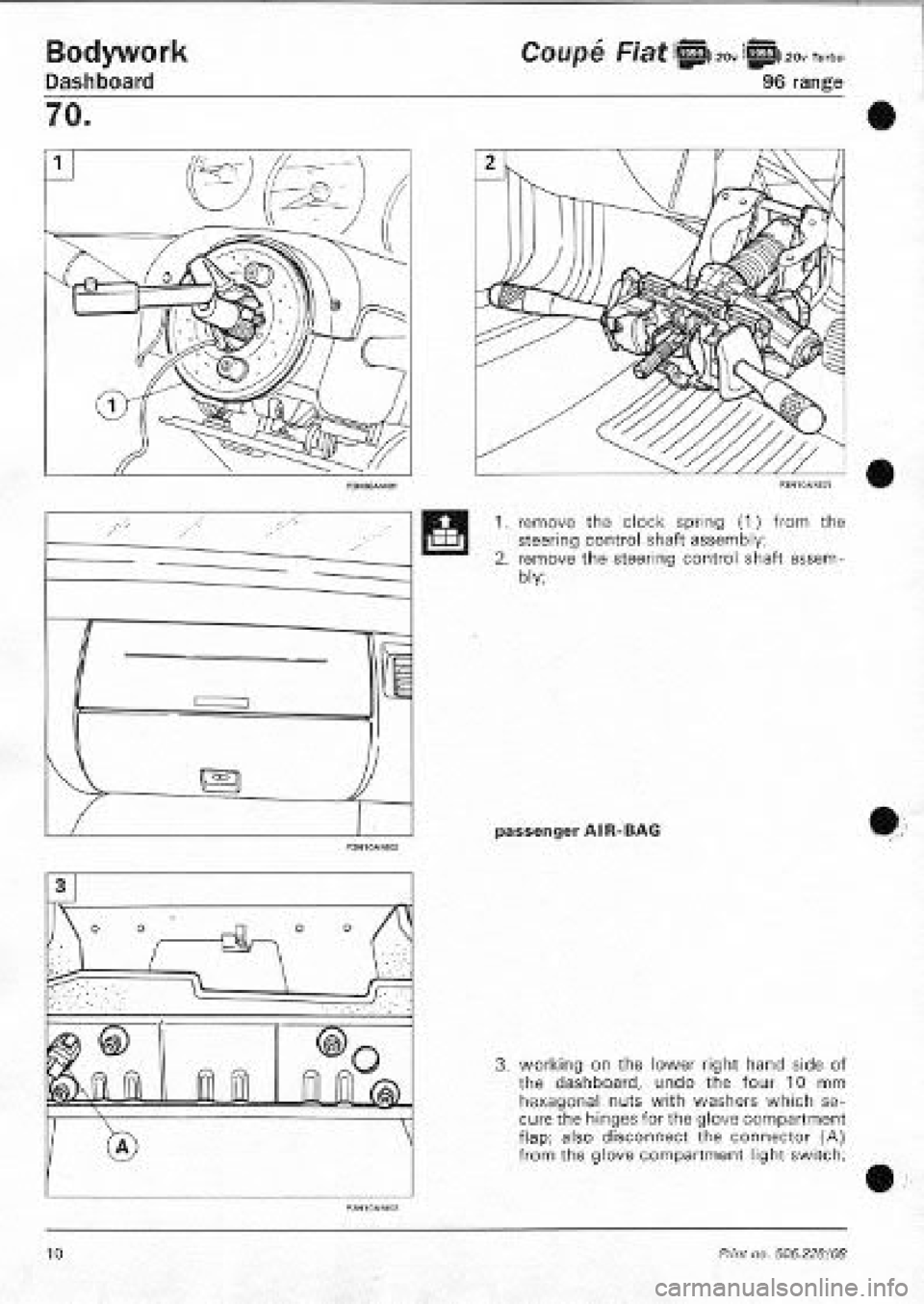 FIAT COUPE 1995 Workshop Manual FIAT COUPE 1995 Workshop Manual