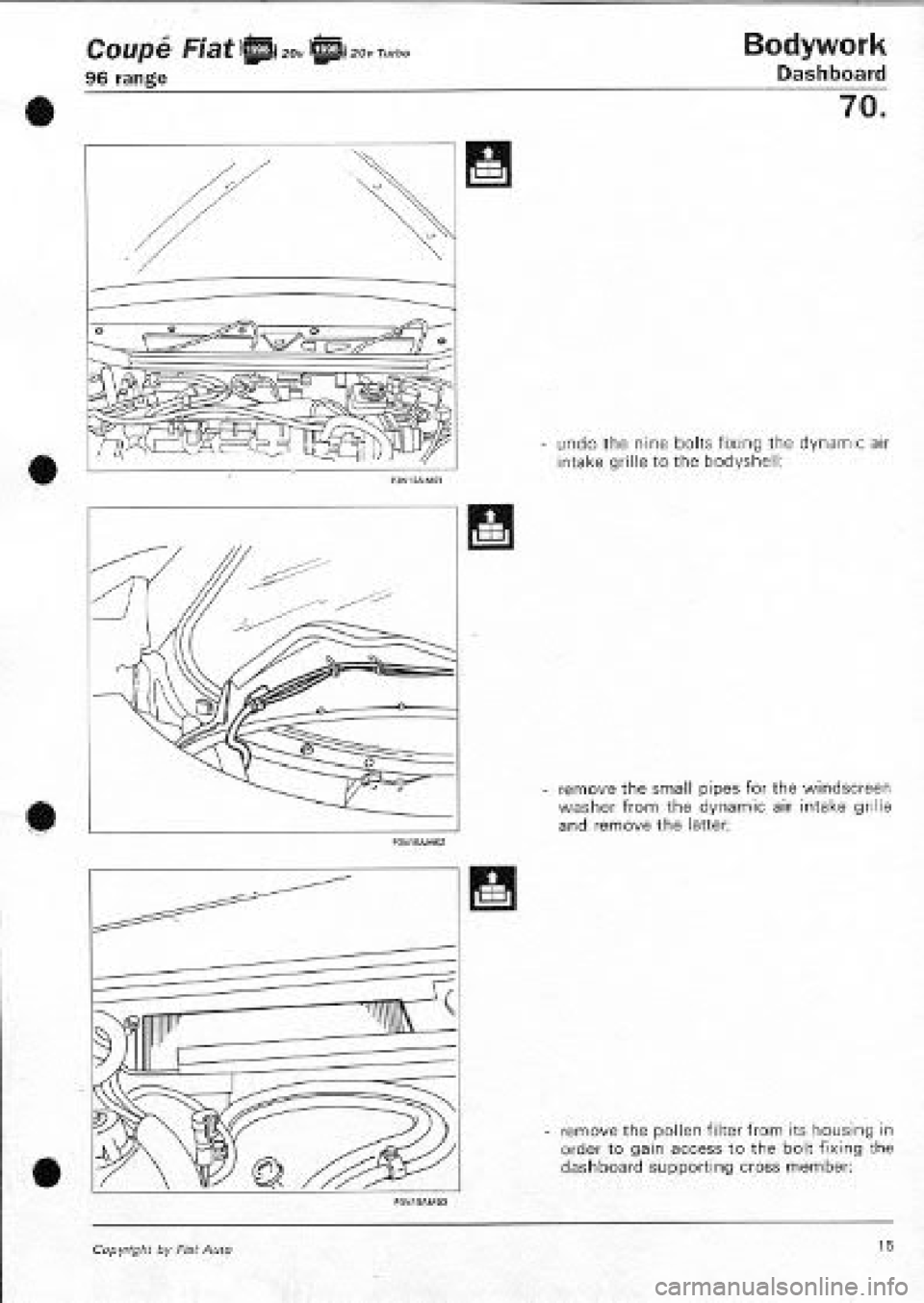FIAT COUPE 1995 Workshop Manual FIAT COUPE 1995 Workshop Manual