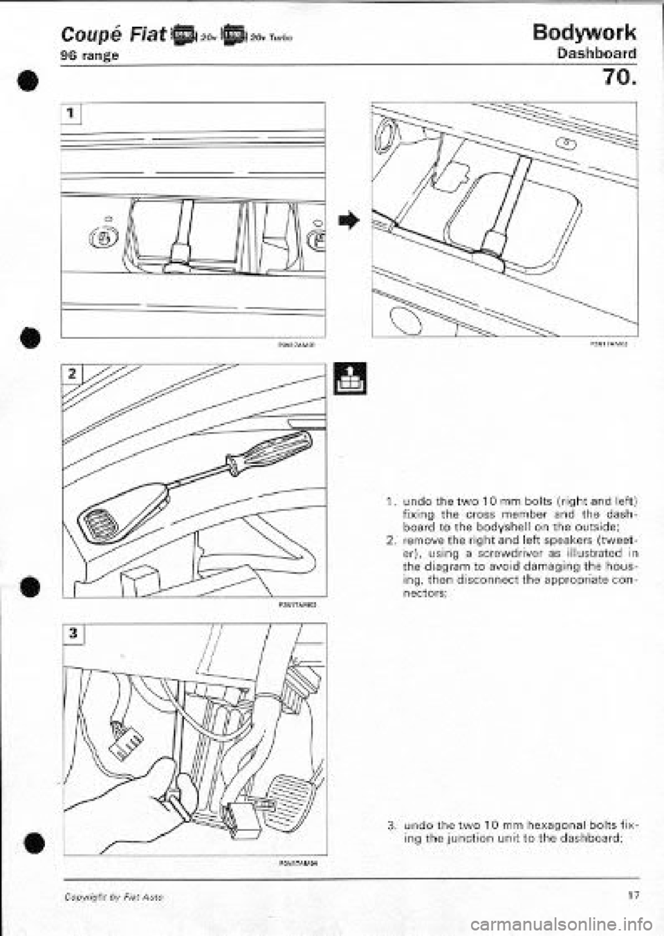 FIAT COUPE 1995 Workshop Manual FIAT COUPE 1995 Workshop Manual