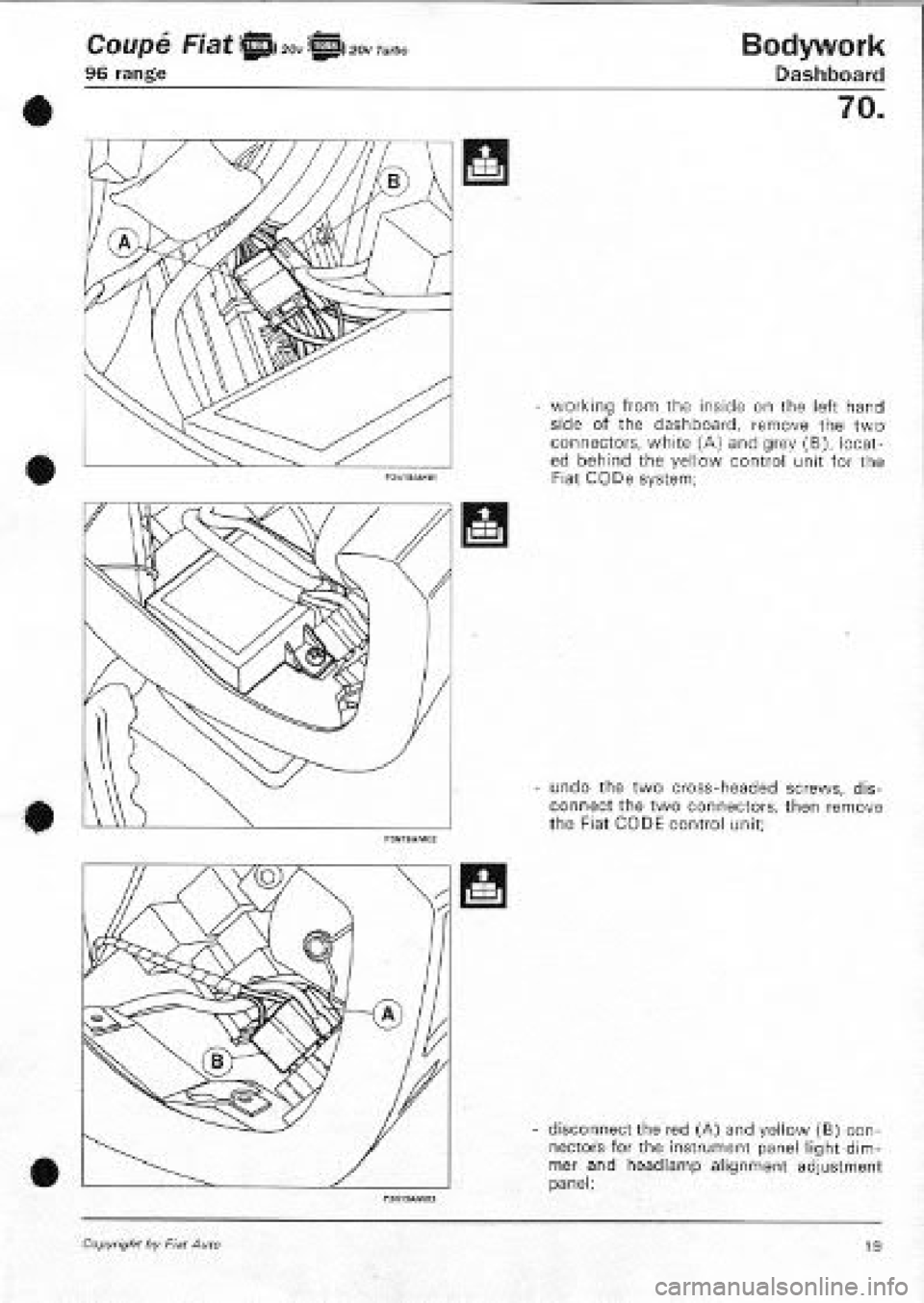 FIAT COUPE 1995 Workshop Manual FIAT COUPE 1995 Workshop Manual