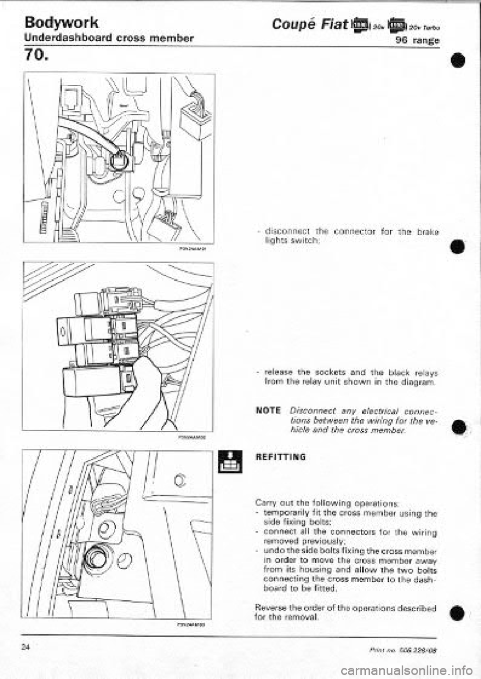 FIAT COUPE 1995 Workshop Manual FIAT COUPE 1995 Workshop Manual