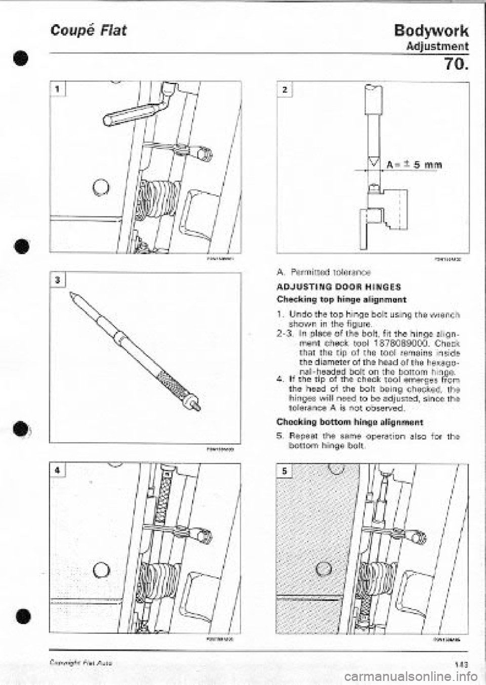 FIAT COUPE 1995 Workshop Manual FIAT COUPE 1995 Workshop Manual