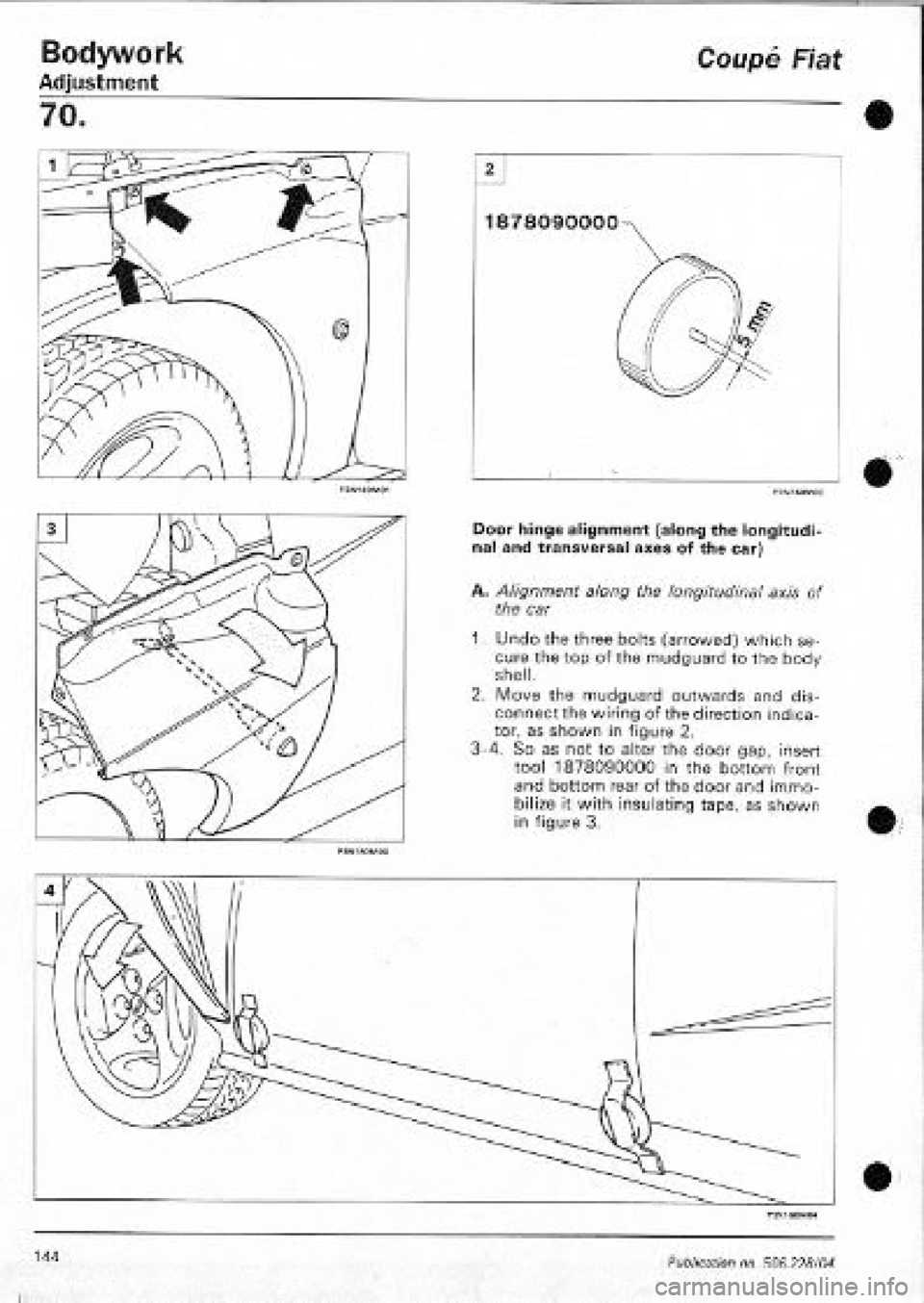 FIAT COUPE 1995 Workshop Manual FIAT COUPE 1995 Workshop Manual
