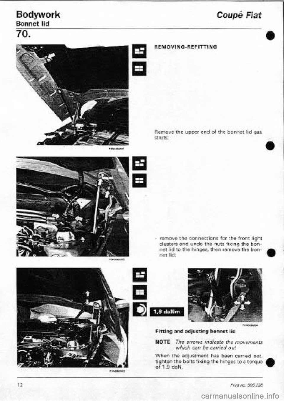 FIAT COUPE 1995 Workshop Manual FIAT COUPE 1995 Workshop Manual
