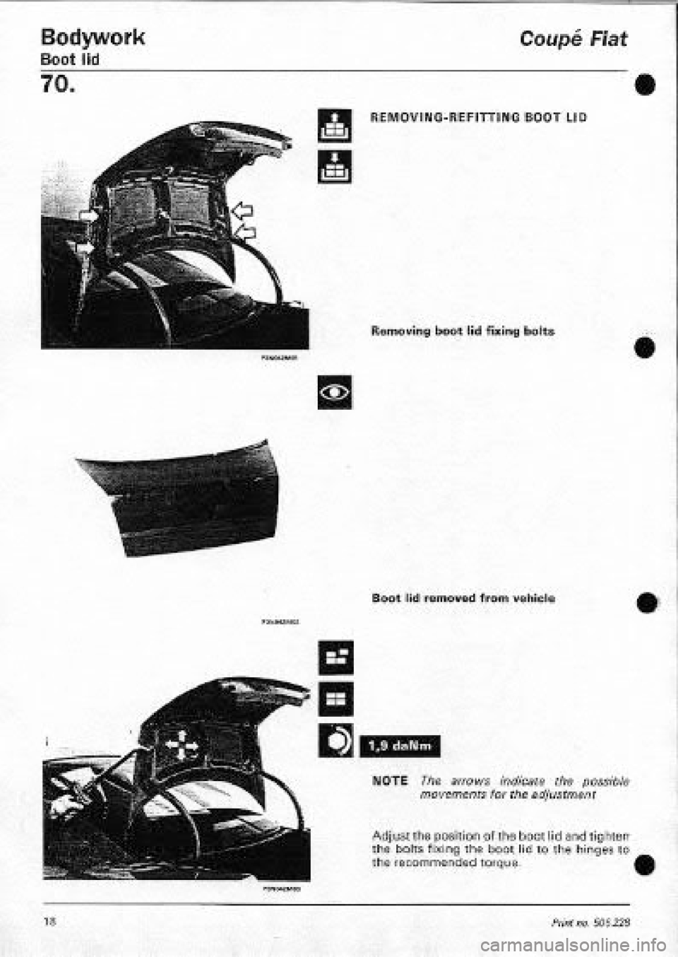 FIAT COUPE 1995 Workshop Manual FIAT COUPE 1995 Workshop Manual