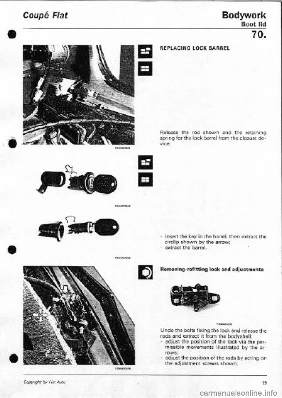 FIAT COUPE 1995 Workshop Manual FIAT COUPE 1995 Workshop Manual