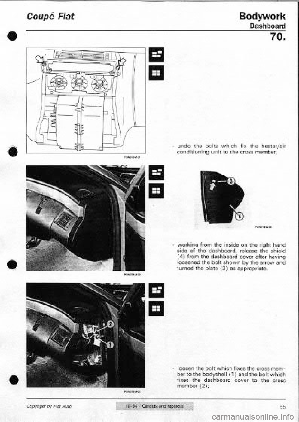 FIAT COUPE 1995 Workshop Manual FIAT COUPE 1995 Workshop Manual