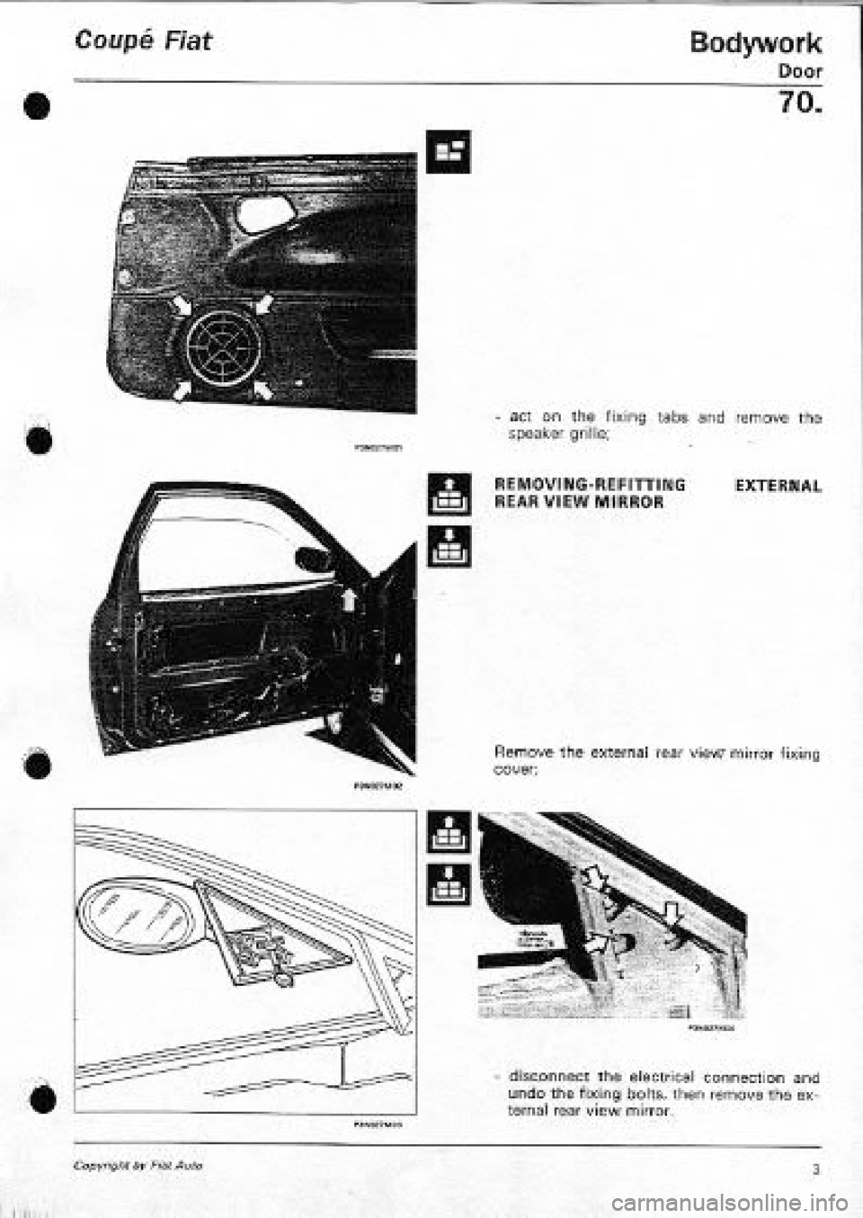 FIAT COUPE 1995 Workshop Manual FIAT COUPE 1995 Workshop Manual