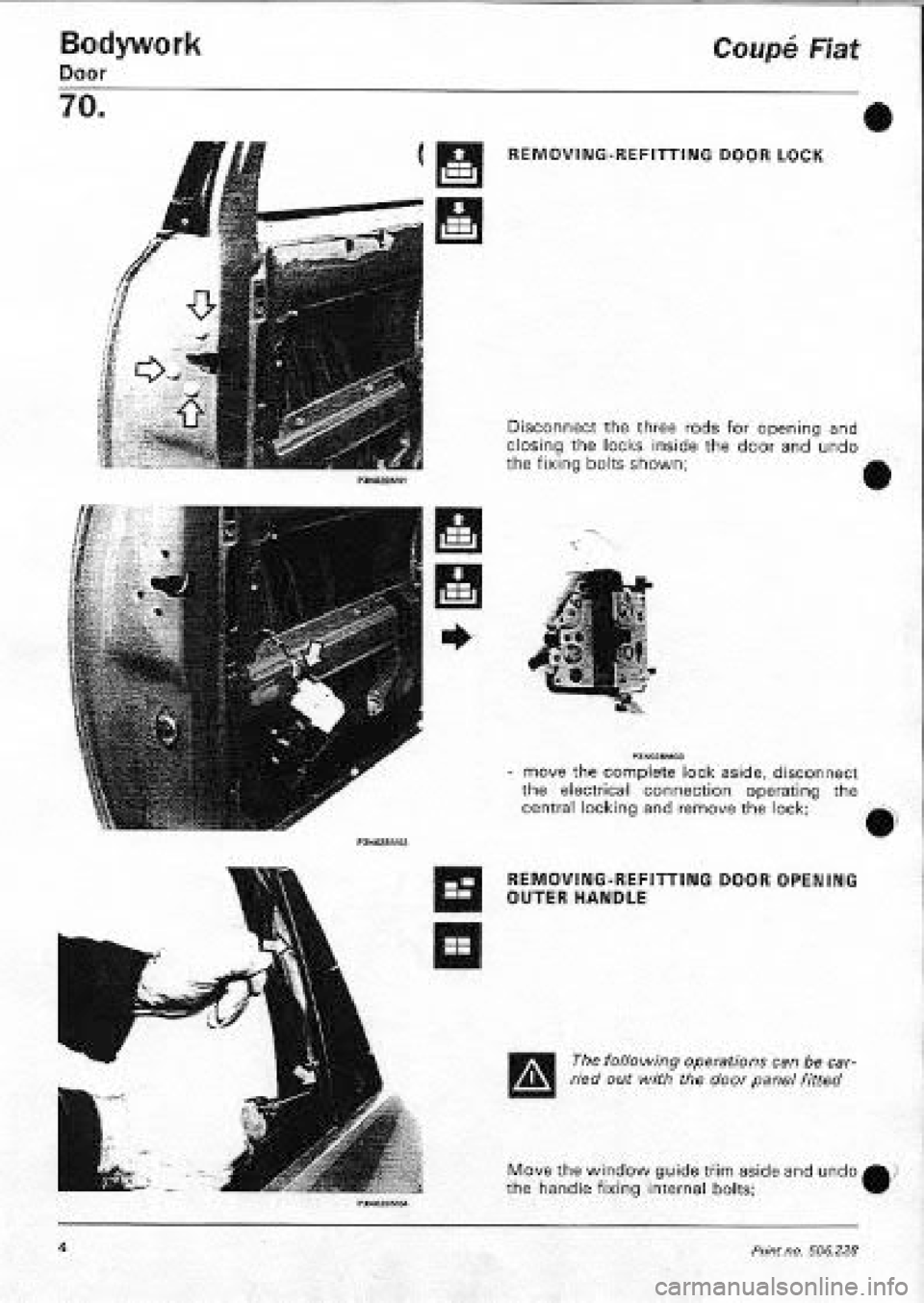 FIAT COUPE 1995 Workshop Manual FIAT COUPE 1995 Workshop Manual