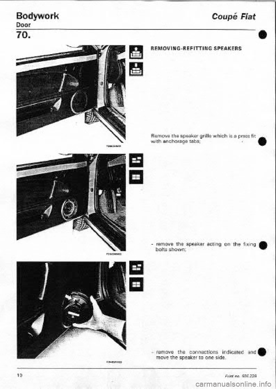 FIAT COUPE 1995 Workshop Manual FIAT COUPE 1995 Workshop Manual