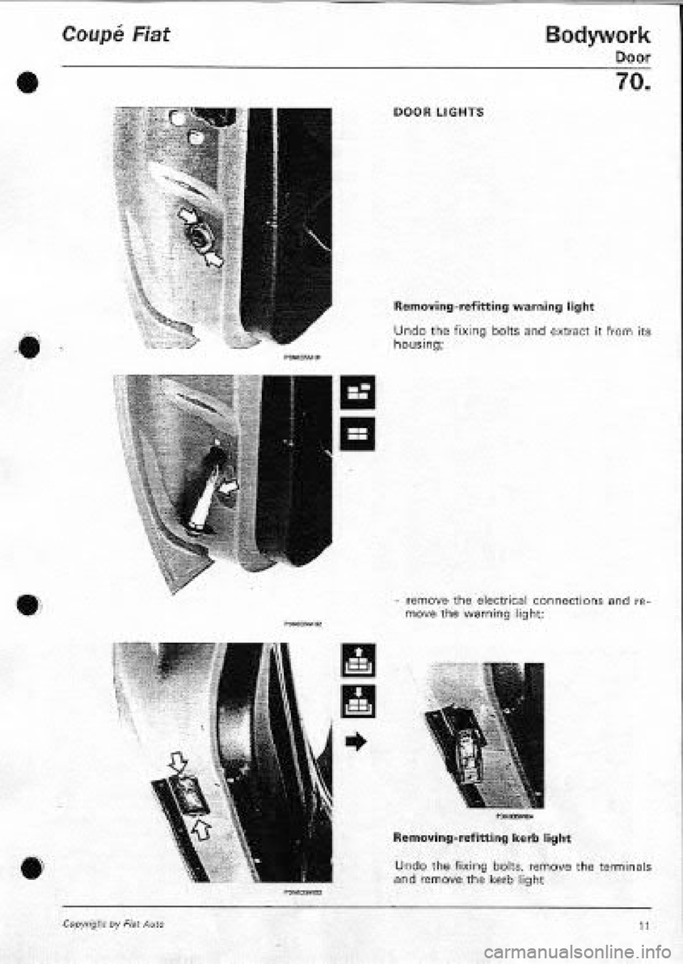 FIAT COUPE 1995 Workshop Manual FIAT COUPE 1995 Workshop Manual