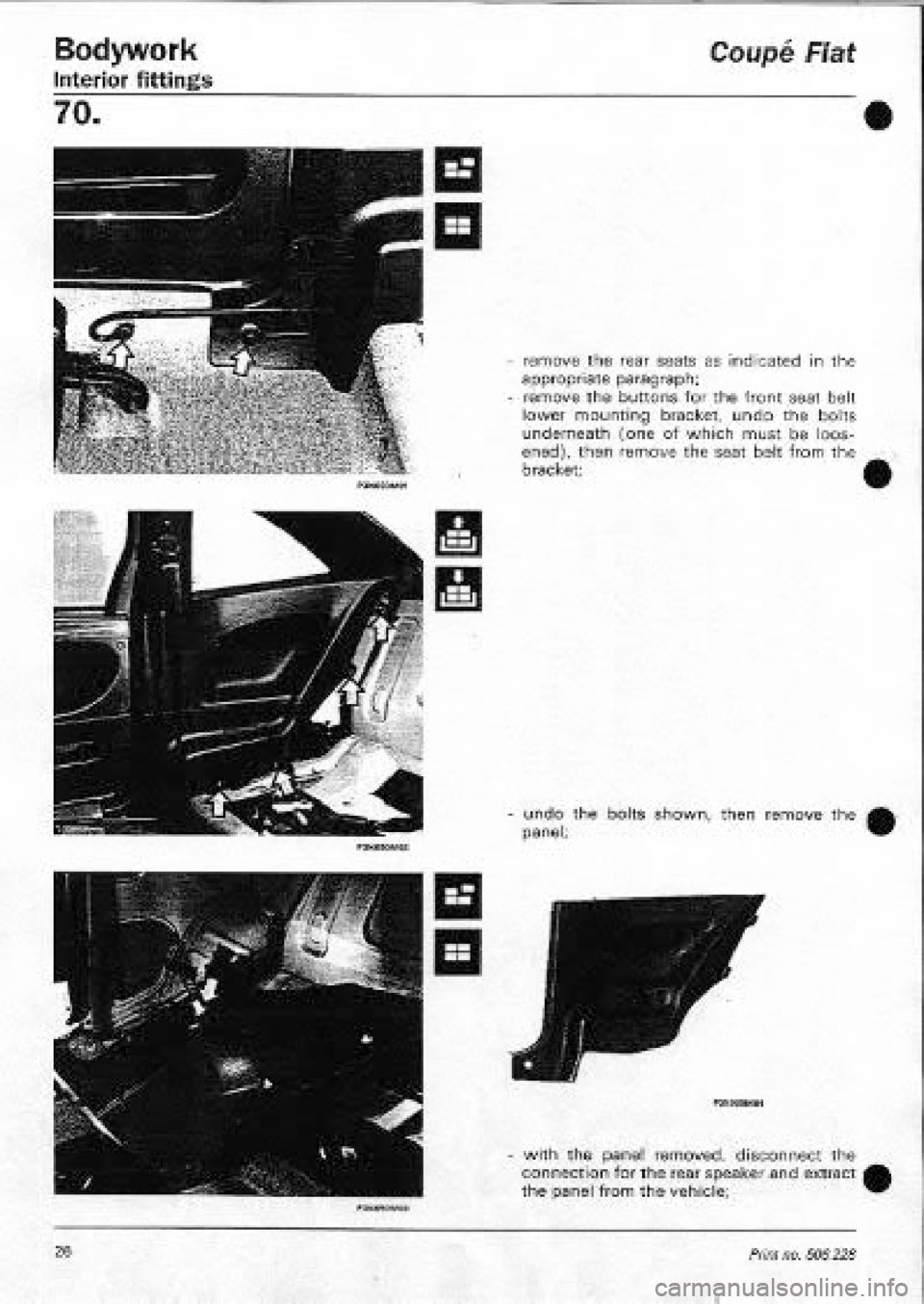 FIAT COUPE 1995 Workshop Manual FIAT COUPE 1995 Workshop Manual